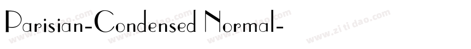 Parisian-Condensed Normal字体转换
